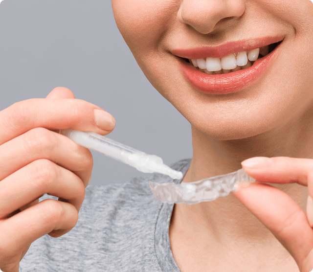 Dental examination showing preventive care with dental mirror