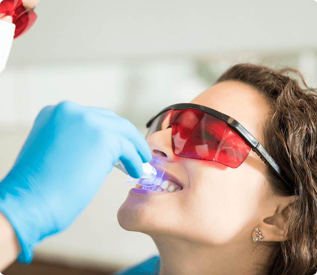 Dental examination showing preventive care with dental mirror